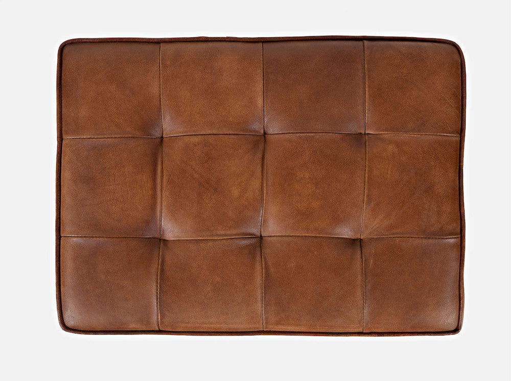 Jofran - Global Archive Genuwine Leather Ottoman in Saddle - 1730-77 view 8