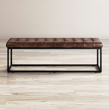 Jofran - Global Archive Leather Ottoman in Dark Sienna - 1730-78 view 4