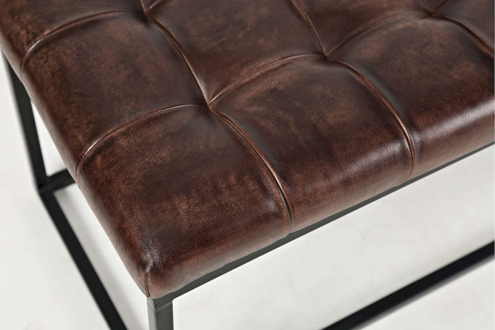Jofran - Global Archive Leather Ottoman in Dark Sienna - 1730-78 view 7