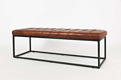 Jofran - Global Archive Leather Ottoman in Saddle - 1730-76 view 3