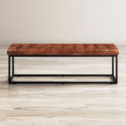 Jofran - Global Archive Leather Ottoman in Saddle - 1730-76 view 4