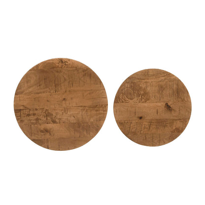 Jofran - Global Archive Nested Storage Solid Wood and Metal Basket End Tables (Set of 2) Black - 2330-1815BL view 10