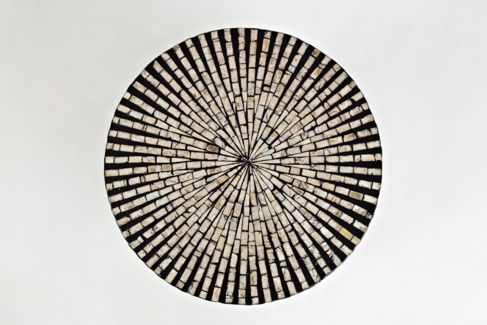 Jofran - Global Archive Round Capiz Accent Table in Black Multi - 1730-28BLM veiw 4