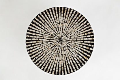Jofran - Global Archive Round Capiz Accent Table in Black Multi - 1730-28BLM veiw 4