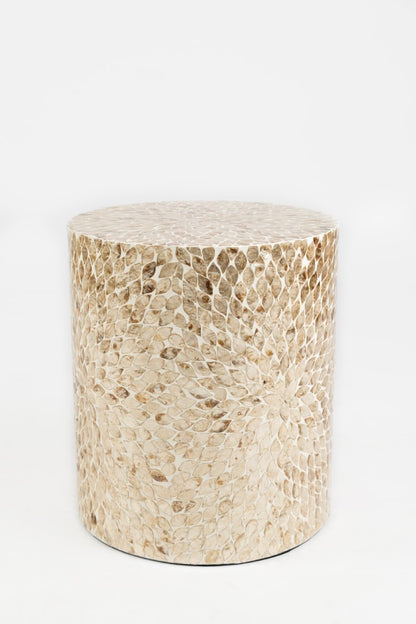 Jofran - Global Archive Round Capiz Accent Table in Sand - 1730-28SND veiw 1