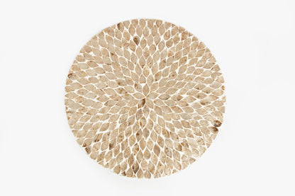 Jofran - Global Archive Round Capiz Accent Table in Sand - 1730-28SND veiw 4