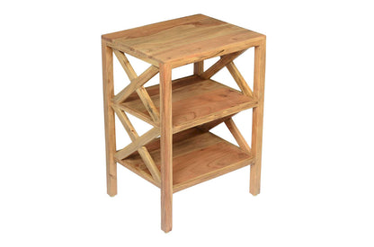 Jofran - Global Archive Solid Wood X-Side Accent Table - Natural - 1730-37 view 2