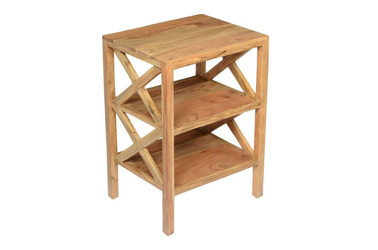 Jofran - Global Archive Solid Wood X-Side Accent Table - Natural - 1730-37 view 2