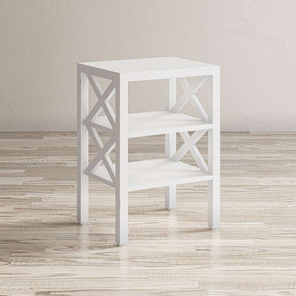 Jofran - Global Archive Solid Wood X-Side Accent Table - White - 1730-3420 view 2