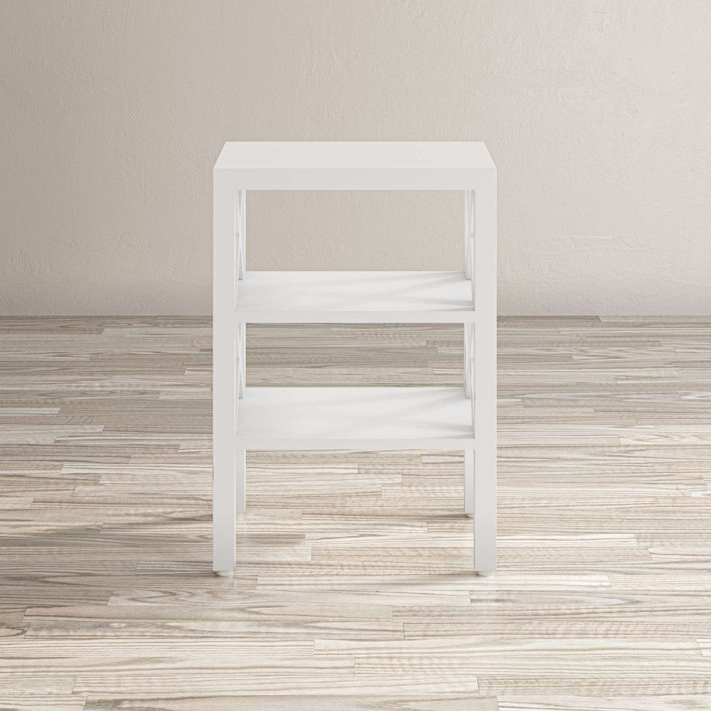 Jofran - Global Archive Solid Wood X-Side Accent Table - White - 1730-3420 view 3