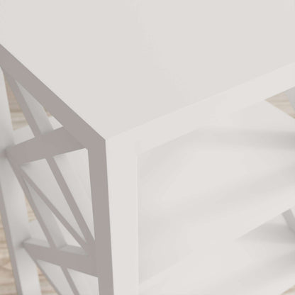Jofran - Global Archive Solid Wood X-Side Accent Table - White - 1730-3420 view 5