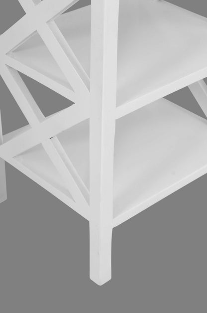 Jofran - Global Archive Solid Wood X-Side Accent Table - White - 1730-3420 view 7