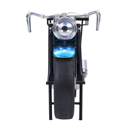 Jofran - Glory Days 70in Patriotic American Flag Motorcycle Bar Console Table with Storage and Ice Bucket - 2323-RWB view 1