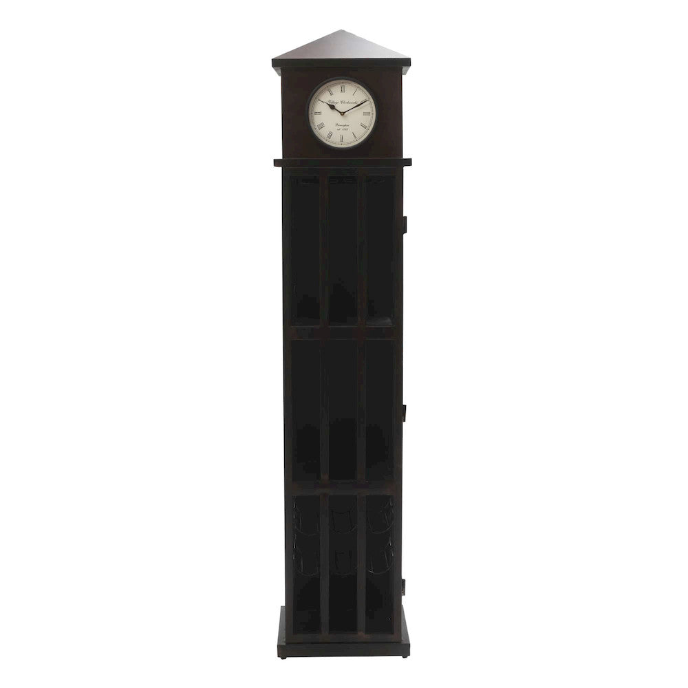 Jofran - Glory Days Watchtower Vintage Clock Lounge Bar Cabinet with Wine Rack and Storage in 0 - 2323-WATCHTOWER view 1