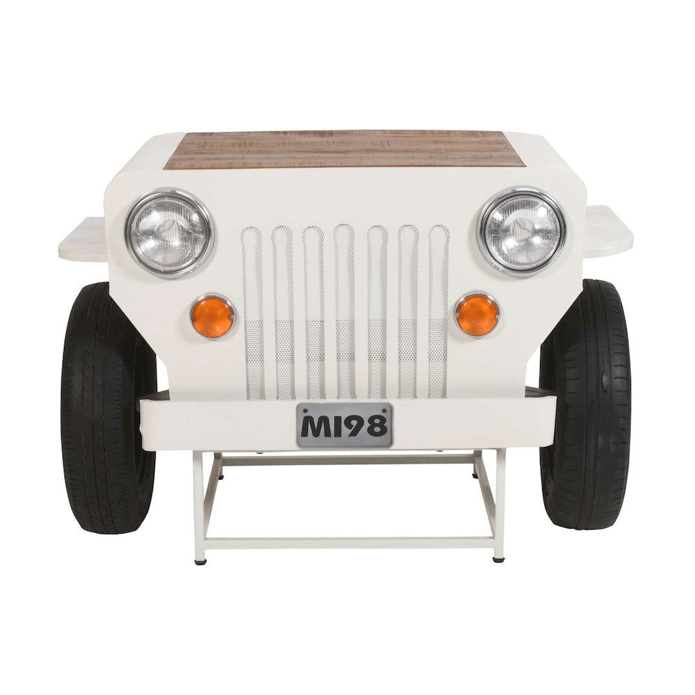 Jofran - Glory Days Weekender Vintage Military Vehicle Console Table Lounge Home Bar with Wine Rack in 0 - 2323-WEEKENDER view 1