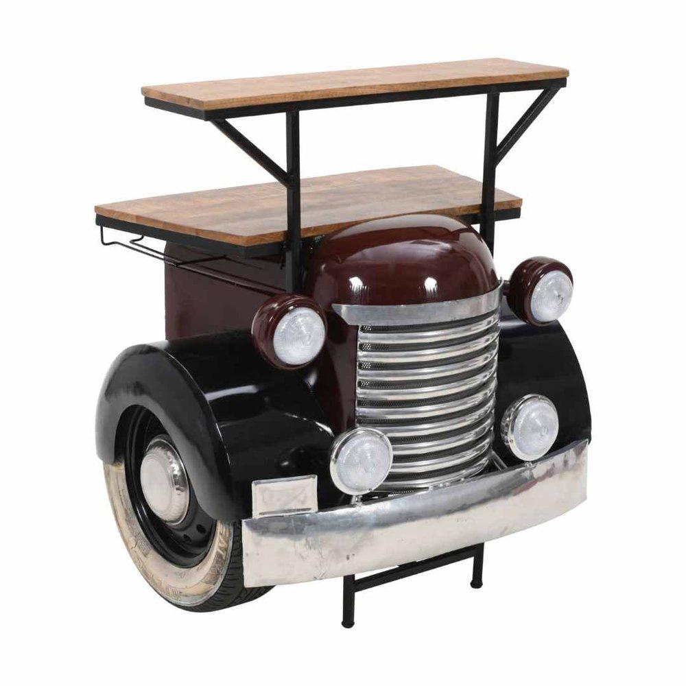 Jofran - Glory Days Woody Vintage Car Console Table Home Bar in Black - 2323-WOODY veiw 2