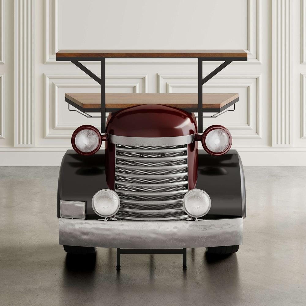 Jofran - Glory Days Woody Vintage Car Console Table Home Bar in Black - 2323-WOODY veiw 6