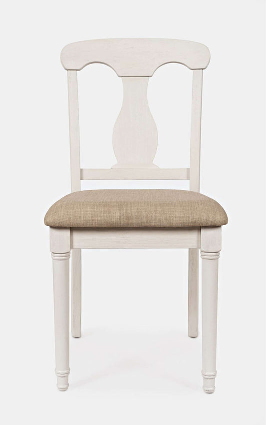 Jofran - Grafton Farms Desk Chair - Brushed White, Cream Fabric - 1978-360KD view 1