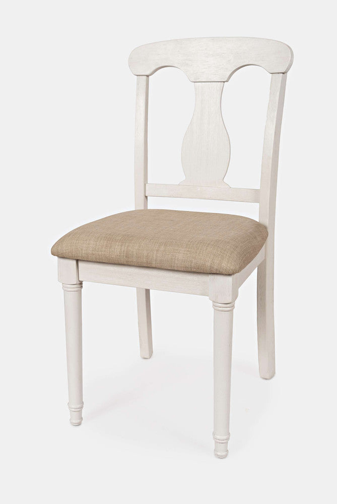 Jofran - Grafton Farms Desk Chair - Brushed White, Cream Fabric - 1978-360KD view 3