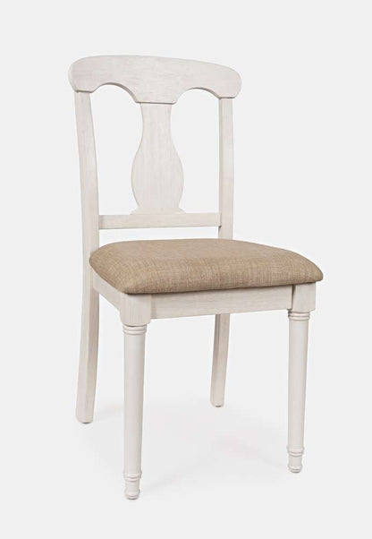 Jofran - Grafton Farms Desk Chair - Brushed White, Cream Fabric - 1978-360KD veiw 1
