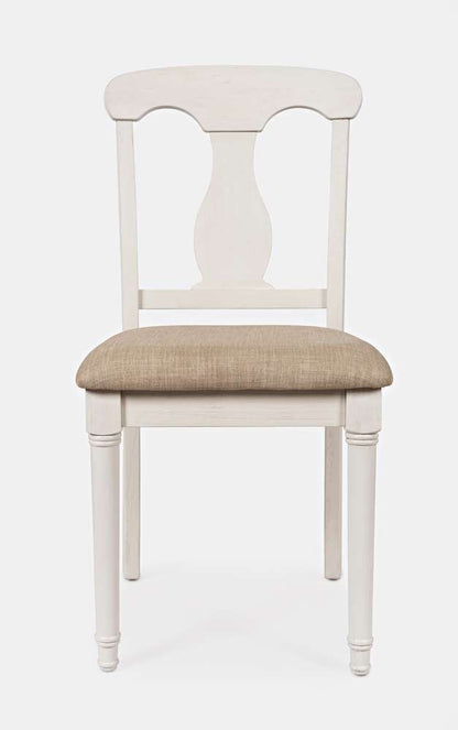 Jofran - Grafton Farms Desk Chair - Brushed White, Cream Fabric - 1978-360KD veiw 2