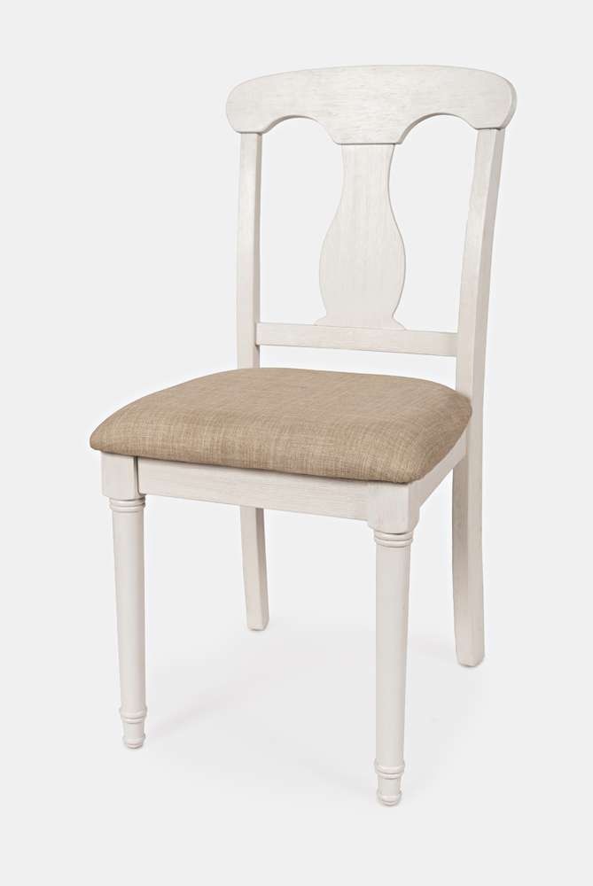 Jofran - Grafton Farms Desk Chair - Brushed White, Cream Fabric - 1978-360KD veiw 3