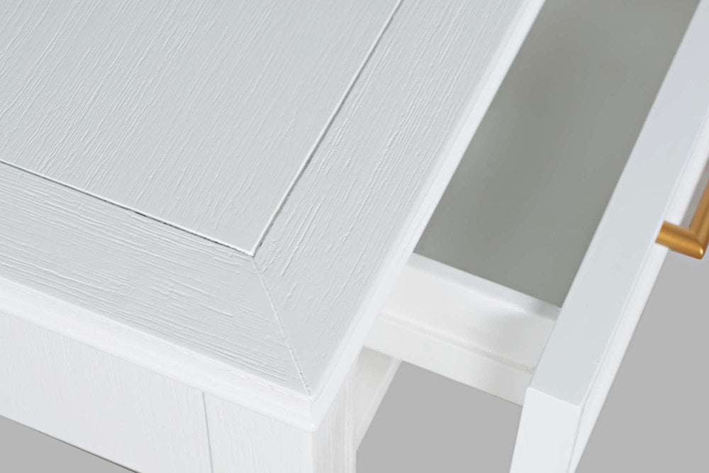 Jofran - Gramercy Chevron Three Drawer USB Charging Desk - Blanc White - 2056-48 view 5