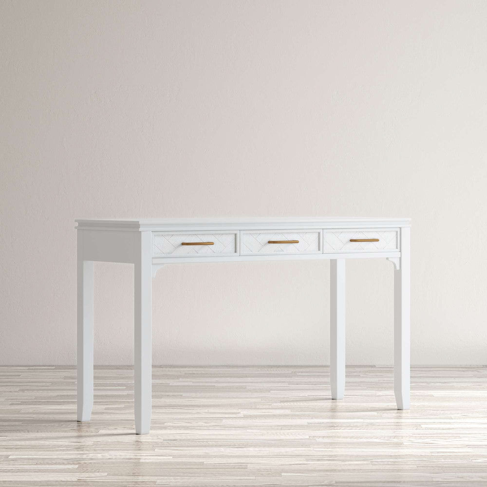 Jofran - Gramercy Chevron Three Drawer USB Charging Desk - Blanc White - 2056-48 view 9