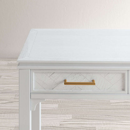 Jofran - Gramercy Chevron Three Drawer USB Charging Desk - Blanc White - 2056-48 view 11