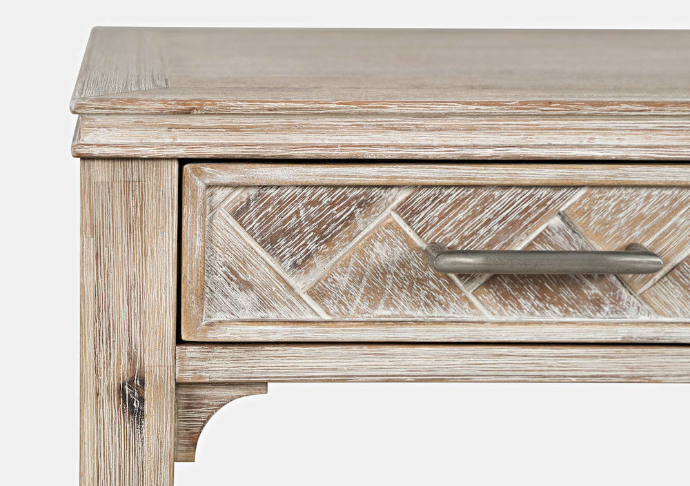Jofran - Gramercy Chevron Three Drawer USB Charging Desk - Grey Wash - 2156-48 view 4