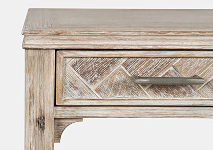Jofran - Gramercy Chevron Three Drawer USB Charging Desk - Grey Wash - 2156-48 view 4