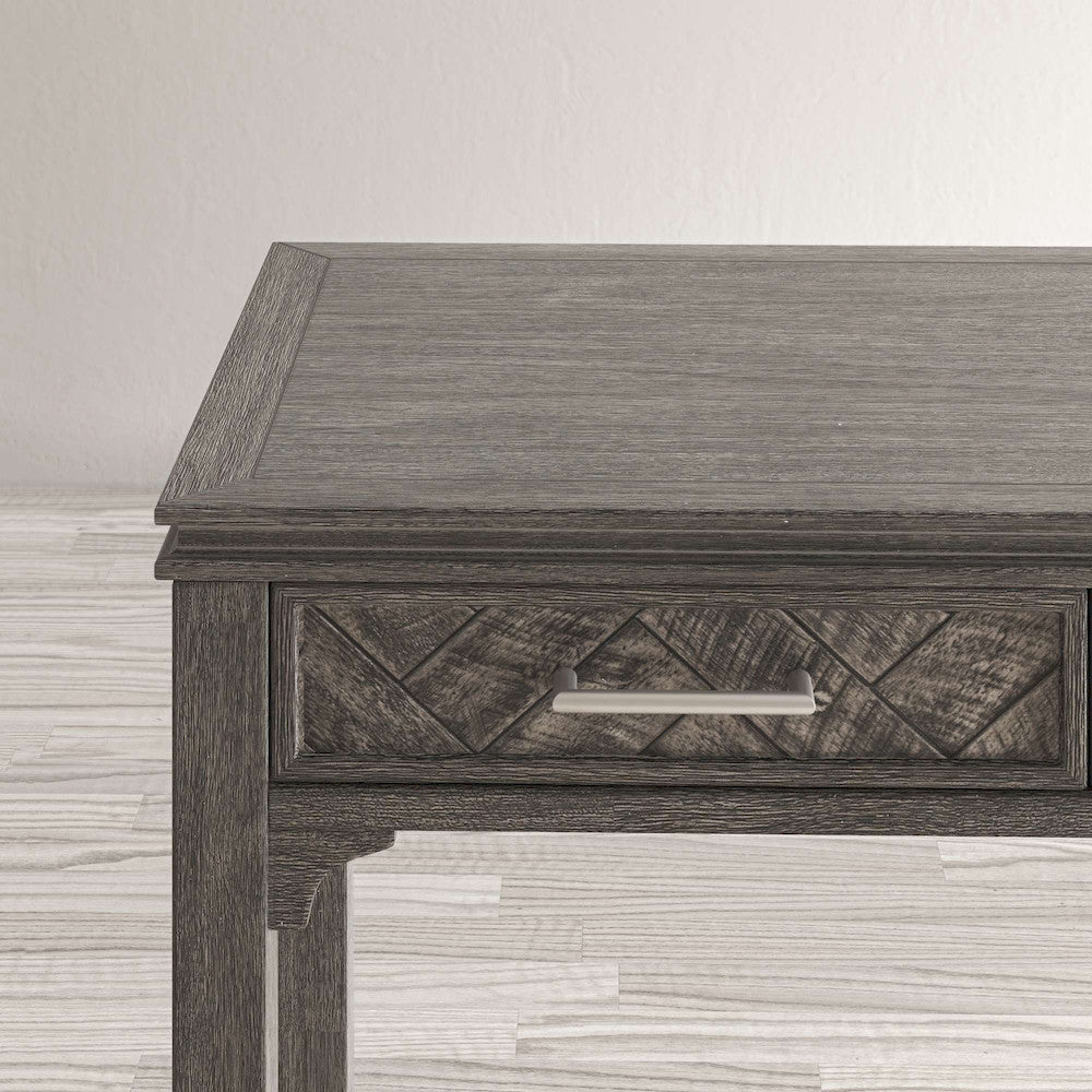 Jofran - Gramercy Chevron Three Drawer USB Charging Desk - Platinum - 1356-48 view 8