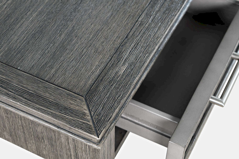 Jofran - Gramercy Chevron Three Drawer USB Charging Desk - Platinum - 1356-48 view 11