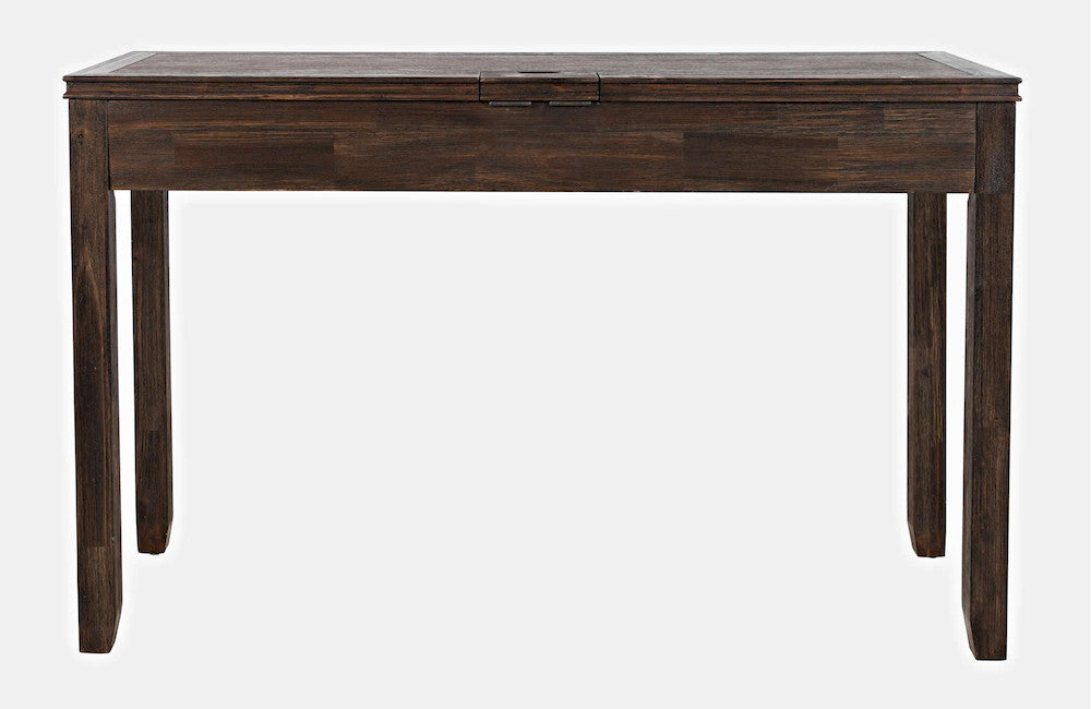 Jofran - Gramercy Chevron Three Drawer USB Charging Desk - Wire brushed Brown - 1756-48 view 4