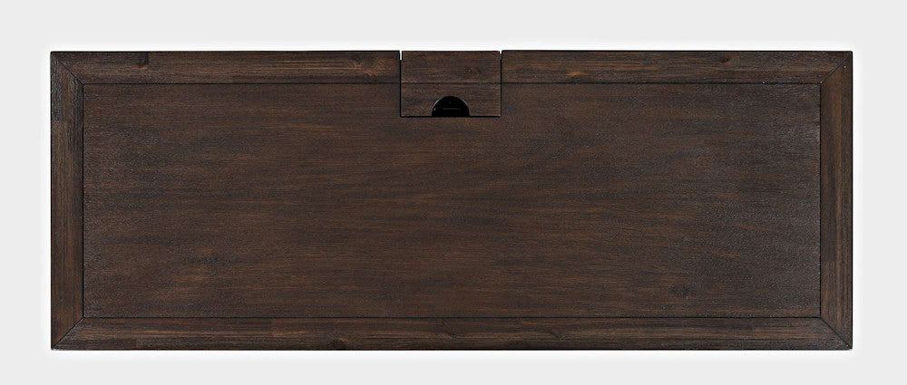 Jofran - Gramercy Chevron Three Drawer USB Charging Desk - Wire brushed Brown - 1756-48 view 11