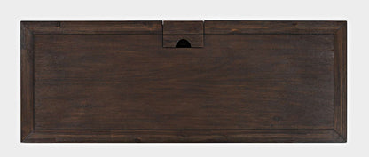 Jofran - Gramercy Chevron Three Drawer USB Charging Desk - Wire brushed Brown - 1756-48 view 11