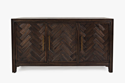 Jofran - Gramercy Dark Chevron 3 Door Accent Cabinet - 1756-60 veiw 1