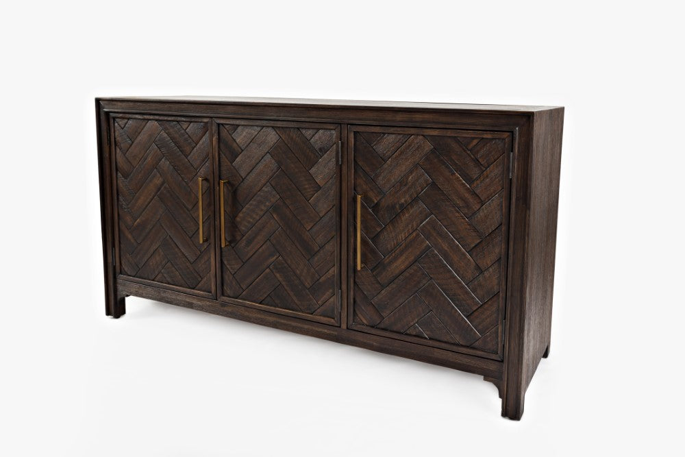 Jofran - Gramercy Dark Chevron 3 Door Accent Cabinet - 1756-60 veiw 2