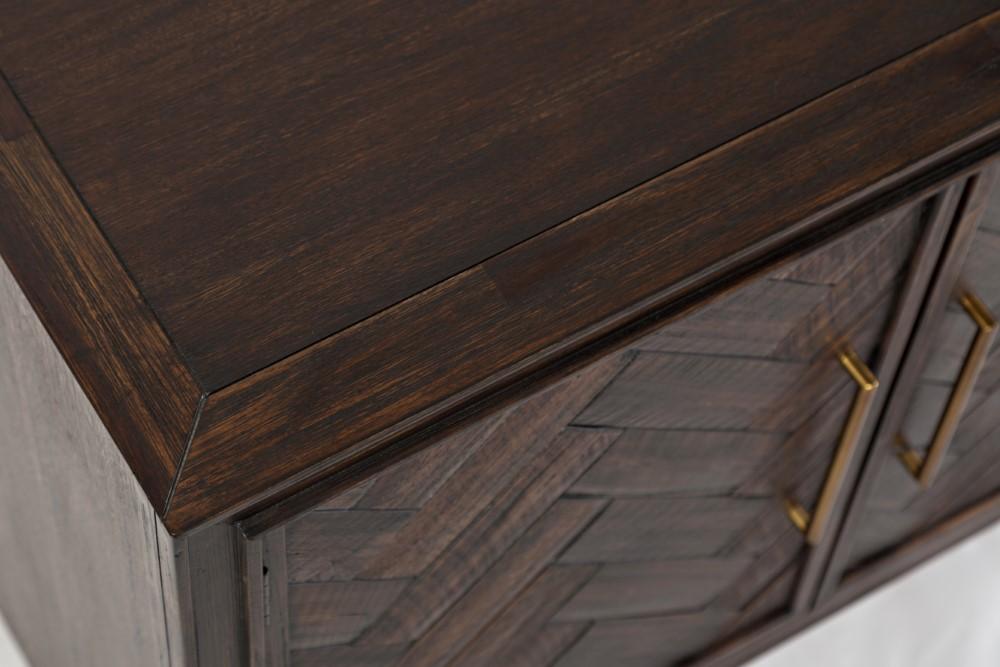Jofran - Gramercy Dark Chevron 3 Door Accent Cabinet - 1756-60 veiw 4
