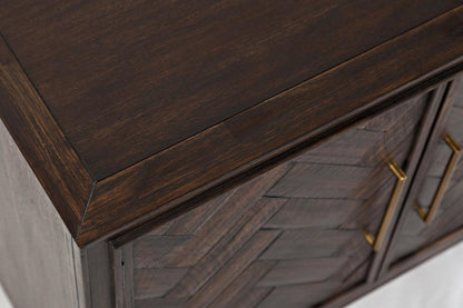 Jofran - Gramercy Dark Chevron 3 Door Accent Cabinet - 1756-60 veiw 4