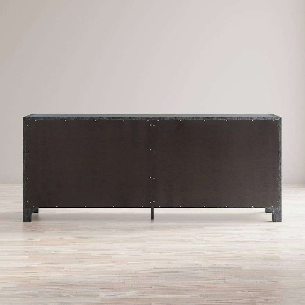 Jofran - Gramercy Mid-Century Modern Chevron Four Door 79in Accent Cabinet - 1356-79 view 4