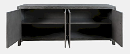 Jofran - Gramercy Mid-Century Modern Chevron Four Door 79in Accent Cabinet - 1356-79 view 13