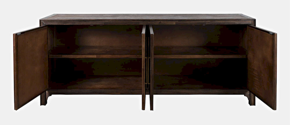 Jofran - Gramercy Mid-Century Modern Chevron Four Door 79in Accent Cabinet - 1756-79 view 7