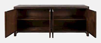 Jofran - Gramercy Mid-Century Modern Chevron Four Door 79in Accent Cabinet - 1756-79 view 7