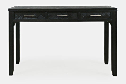 Jofran - Gramercy Mid-Century Modern Chevron Three Drawer USB Charging Desk - 2256-48 view 1