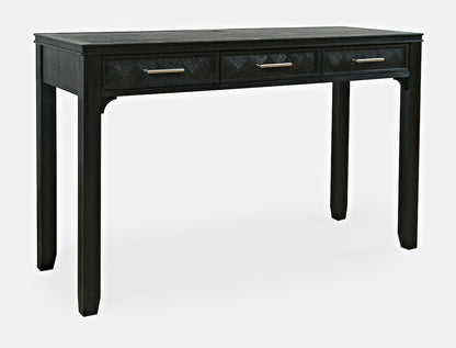 Jofran - Gramercy Mid-Century Modern Chevron Three Drawer USB Charging Desk - 2256-48 view 2