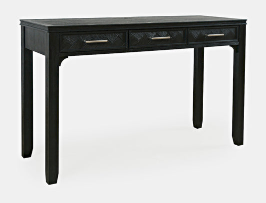 Jofran - Gramercy Mid-Century Modern Chevron Three Drawer USB Charging Desk - 2256-48 view 2