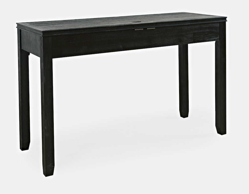 Jofran - Gramercy Mid-Century Modern Chevron Three Drawer USB Charging Desk - 2256-48 view 3