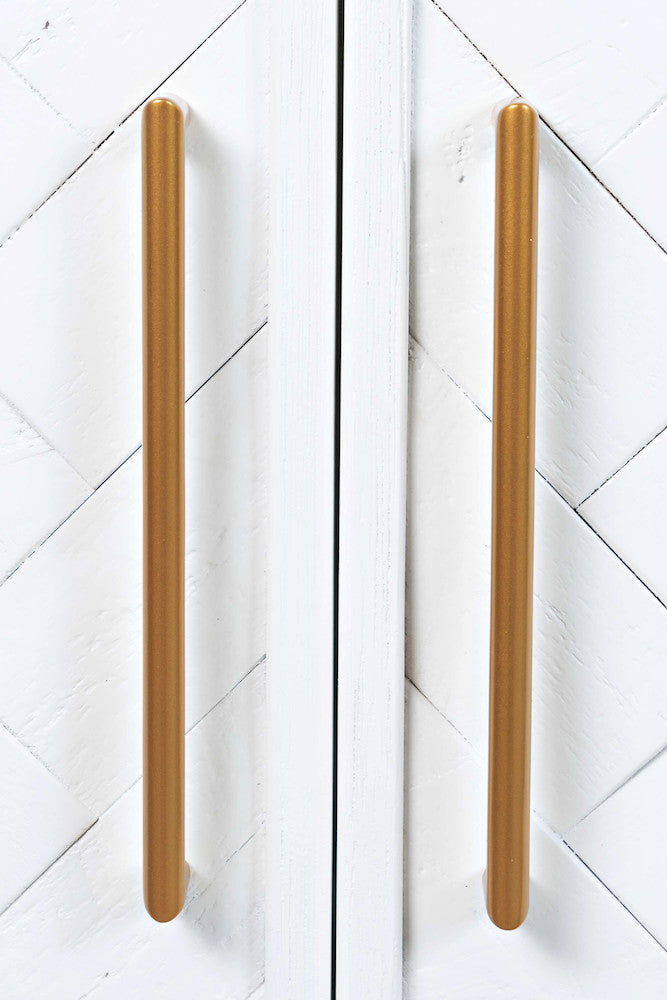 Jofran - Gramercy Mid-Century Modern Chevron Two Door Accent Chest - Blanc White - 2056-40 view 4