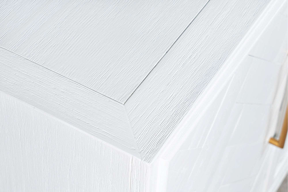 Jofran - Gramercy Mid-Century Modern Chevron Two Door Accent Chest - Blanc White - 2056-40 view 6